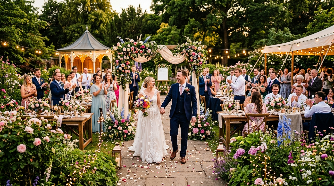 Boda Estilo Fiesta en el Jardín: La Magia de Casarse Rodeados de Naturaleza y Elegancia